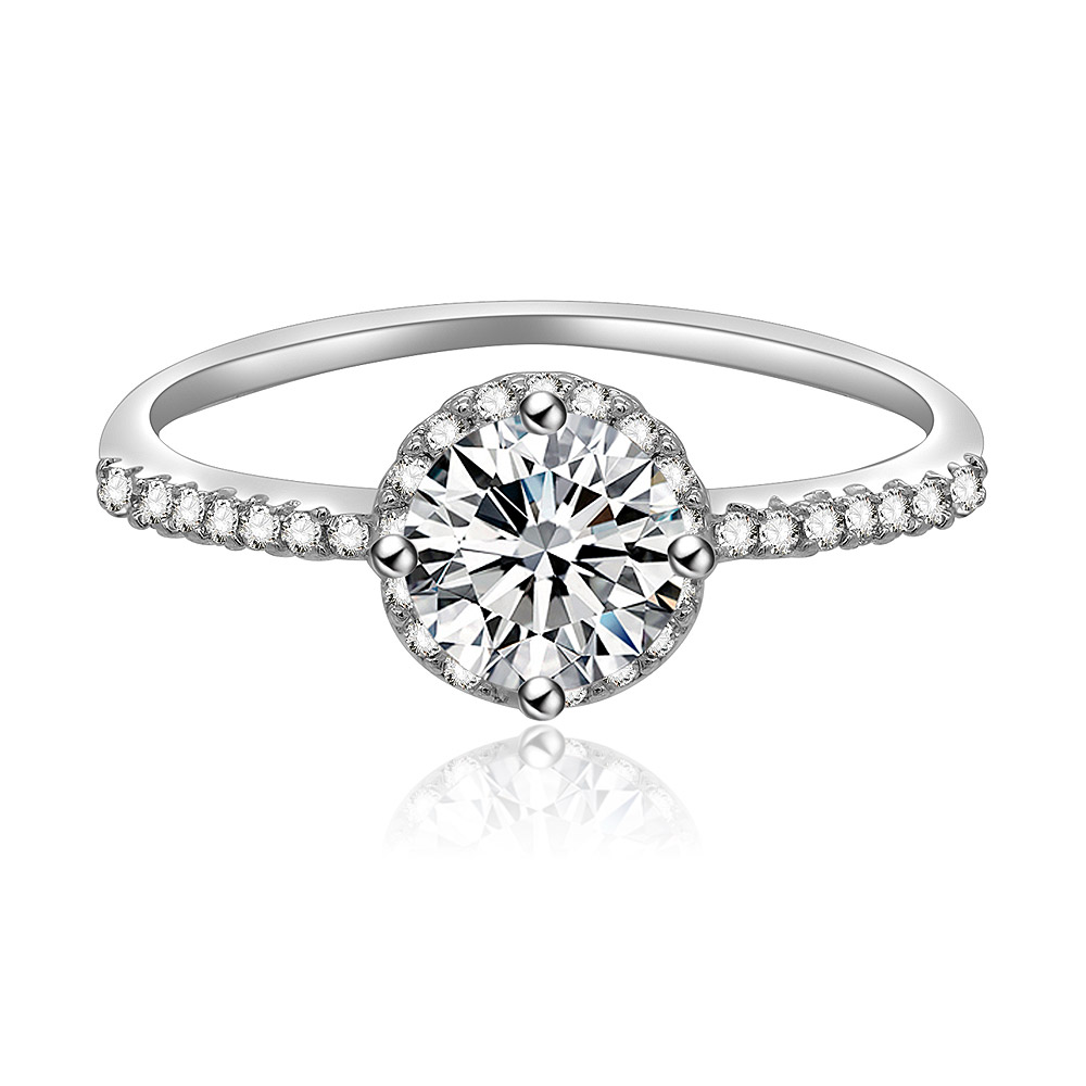 Round Brilliant Halo Engagement Ring